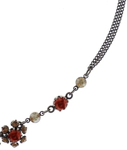 image pour Collier Victoria Coralline / Marron  