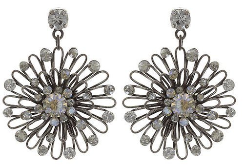 image for Earring Stud Dangling Distel White  small