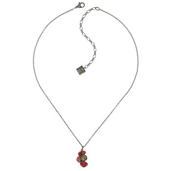 Bild für Halskette mit Anhänger Petit Glamour rot / orange  