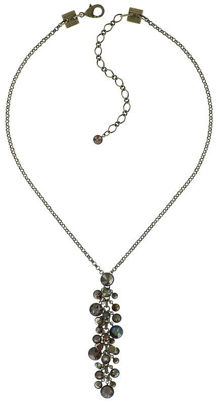 image for Necklace Pendant Waterfalls Khaki / Green  