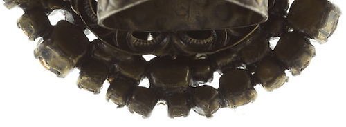 Bild für Ring Ballroom Beige Kristall goldener Schatten groß