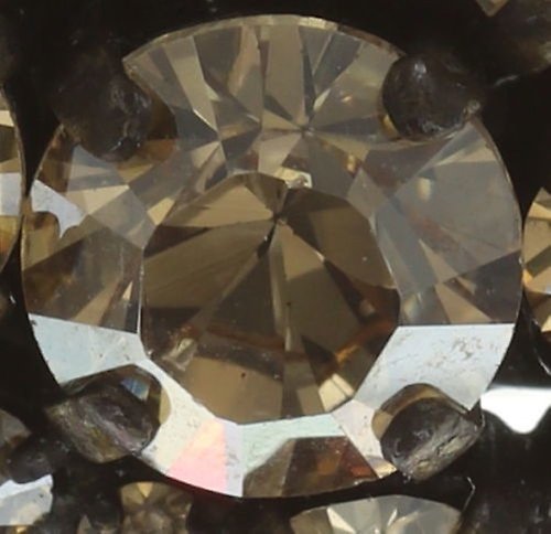 Bild für Ring Ballroom Beige Kristall goldener Schatten groß