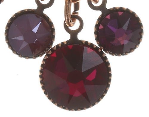 image pour Clou d'oreille pendant Waterfalls Rouge  