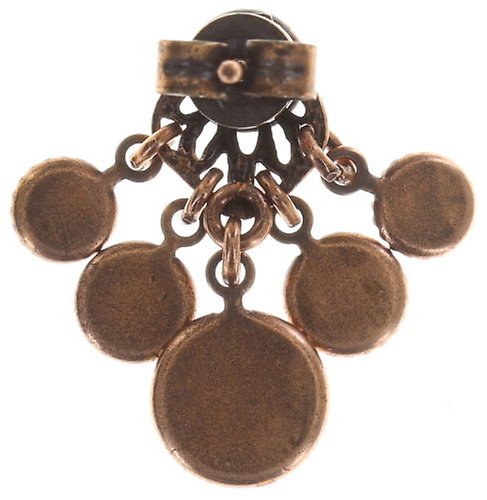 image pour Clou d'oreille pendant Waterfalls Rouge  