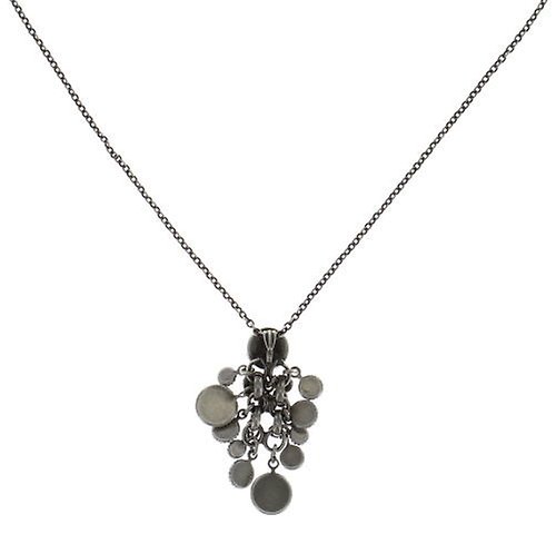 image for Necklace Pendant Waterfalls Black / Grey  