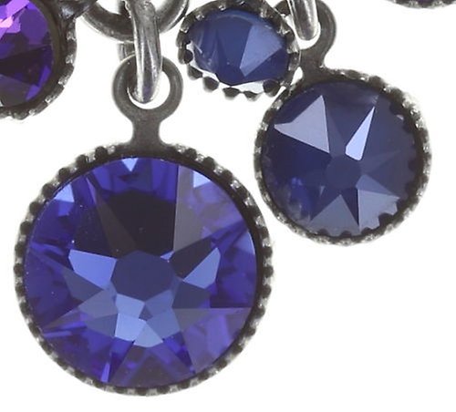 image for Earring Stud Dangling Waterfalls Blue / Lila  