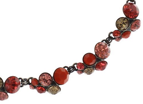 image for Necklace Collier Petit Glamour Red / Orange  