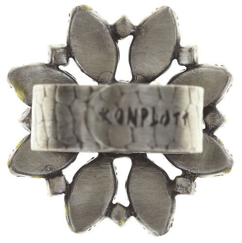 image for Ring Twisted Flower Black  