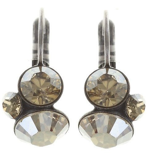 image pour Boucles d'oreilles Eurowire Disco Star Beige  