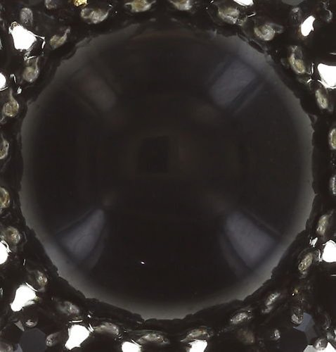 image pour Collier pendant (long) Twisted Flower Noir  