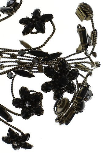 Bild für Armreif Twisted Flower Schwarz  