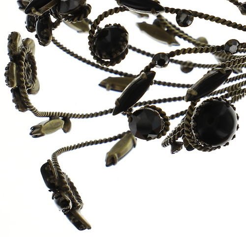 Bild für Armreif Twisted Flower Schwarz  