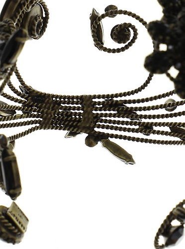 Bild für Armreif Twisted Flower Schwarz  