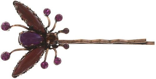 image for Hairpin Flower Zumzum dark rose/ brown  