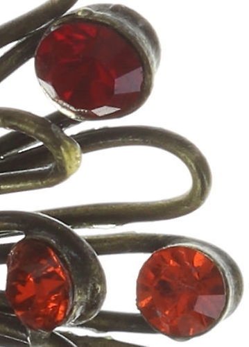 Bild für Ohrringe mit Brisur Distel Rot  klein