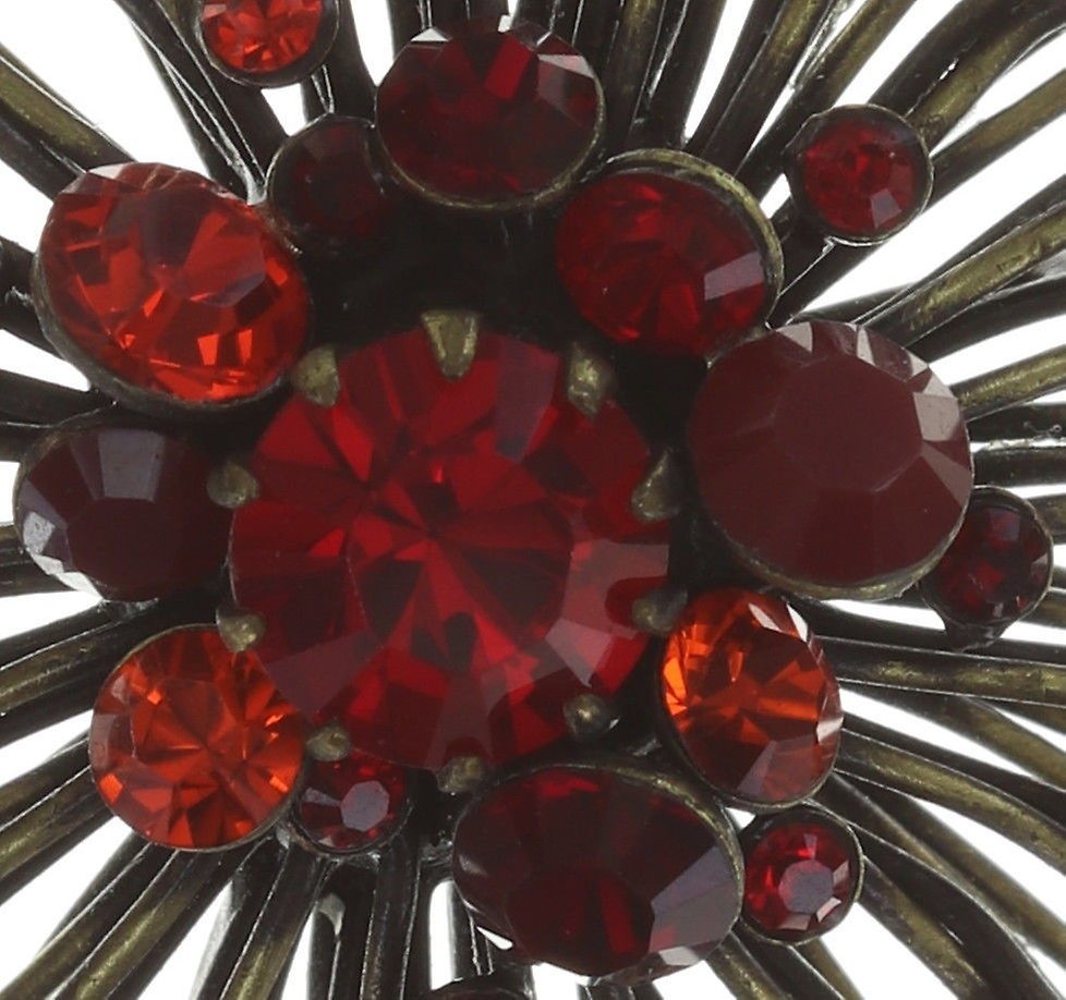 Bild für Ohrstecker Distel Rot  Medium