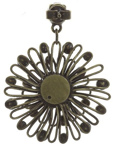 image for Earring stud dangling Distel Yellow  small