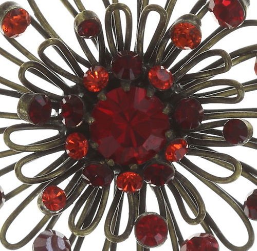 image pour Clou d'oreille pendant Distel Rouge  small