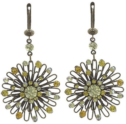 image pour Boucles d'oreilles pendantes Distel Jaune  small