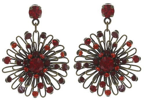 image pour Clou d'oreille pendant Distel Rouge  small