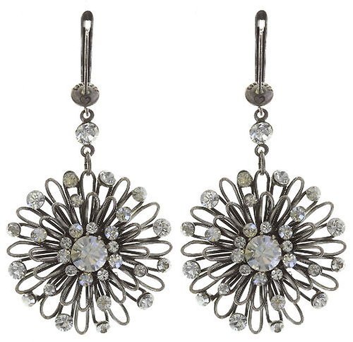 image pour Boucles d'oreilles pendantes Distel Blanc  small