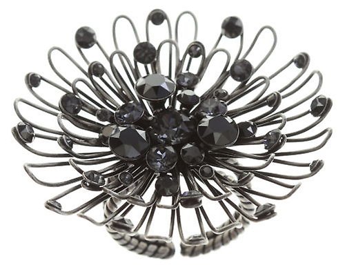 Bild für Ring Distel Schwarz  groß