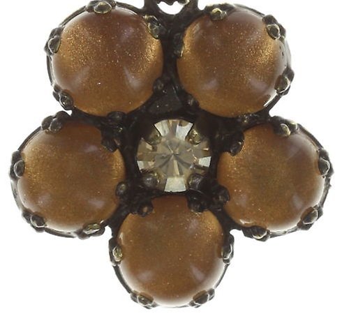 image pour Clou d'oreille pendant Twisted Flower Multi  