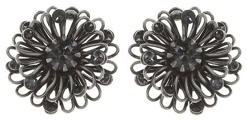 Bild für Ohrstecker Distel Schwarz  Extra Small