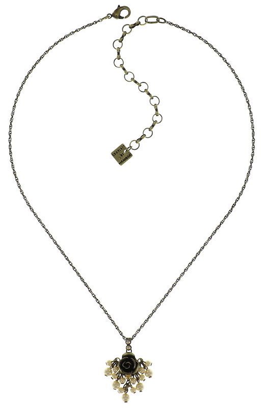 Bild für Halskette mit Anh&auml;nger Indian Roses Beige  Medium