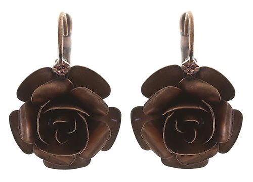 image pour Boucles d'oreilles Eurowire Indian Roses Rose  extra large