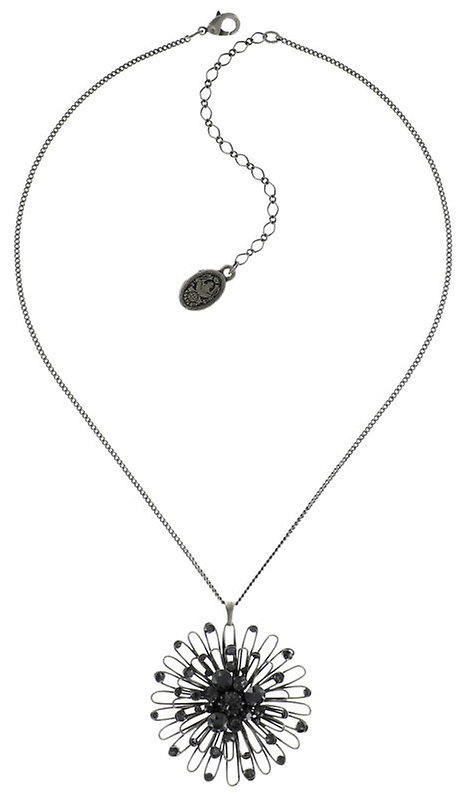 image pour Collier pendant Distel Noir  large