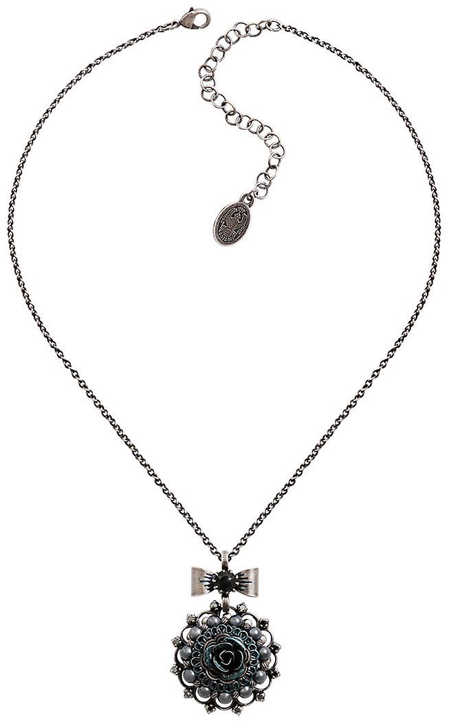 image pour Collier pendant Petit Four Dentelle Noir  medium