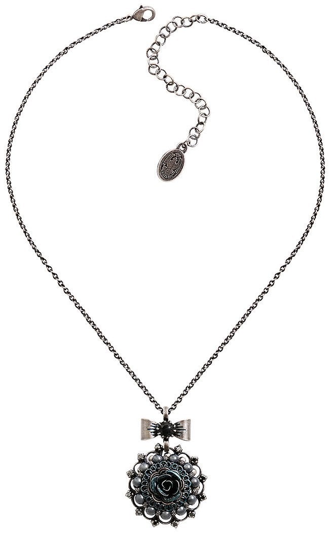 image for Necklace Pendant Petit Four Dentelle Black  medium