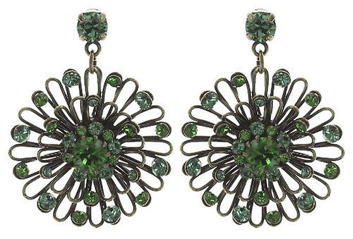 image for Earring Stud Dangling Distel Green  small