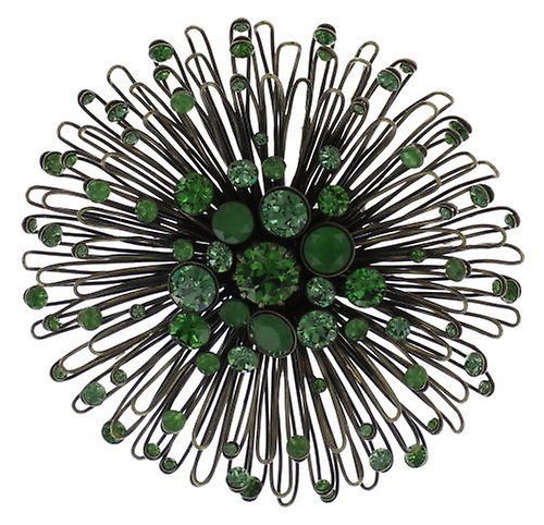 image for Brooch Distel Green  extra large