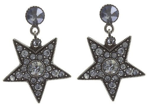 image pour Clou d'oreille pendant Dancing Star Gris  