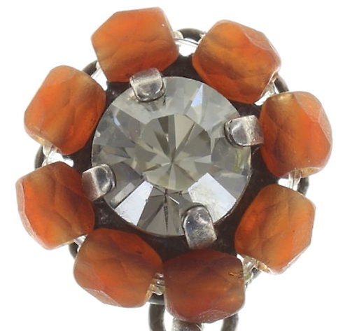 image pour Clou d'oreille pendant Paisley African Multi / Bleu  