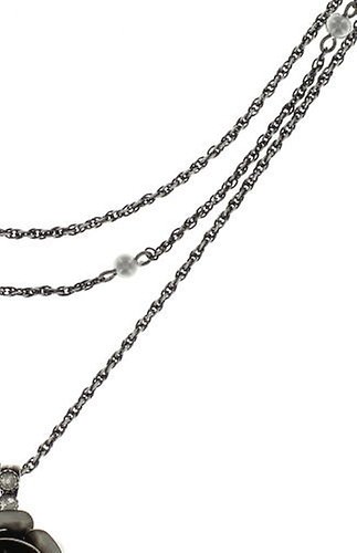 image for Necklace Pendant Indian Roses Grey  large