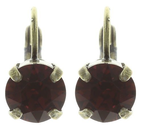 image pour Boucles d'oreilles Eurowire Black Jack Rouge Foncé Burgundy SS 39