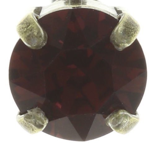 image pour Boucles d'oreilles Eurowire Black Jack Rouge Foncé Burgundy SS 39