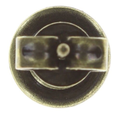 image pour Clou d'oreille plat Black Jack Vert erinite shimmer SS 34