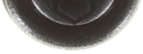 image pour Clou d'oreille plat Black Jack Noir jet hematite SS 34