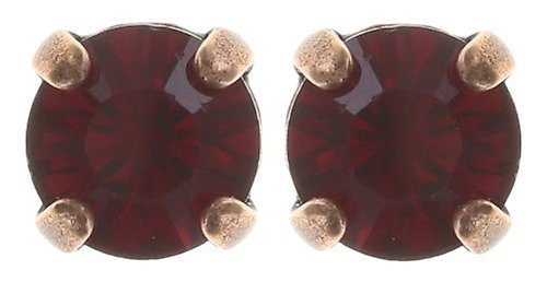 Kép Earring stud Black Jack Red ruby SS 29