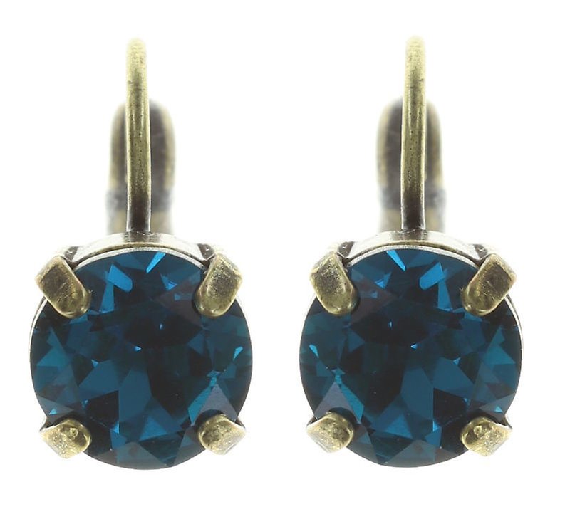 image pour Boucles d'oreilles Eurowire Black Jack Bleu OB31 indicolite SS 39