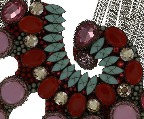 image for Necklace Conquedelic Beige / Pink  