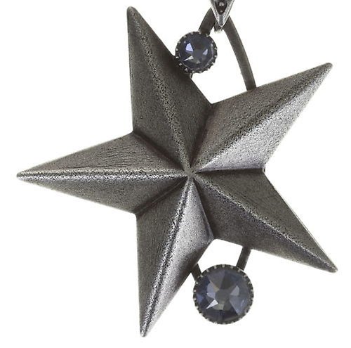 Bild für Ohrstecker baumelnd Dancing Star Grau crystal blue shade 