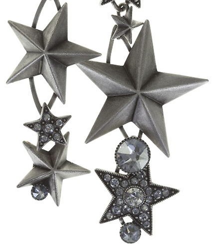 Bild für Ohrring Clip Dancing Star Grau crystal blue shade 