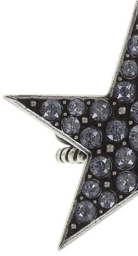 Bild für Ring Dancing Star Grau crystal blue shade groß