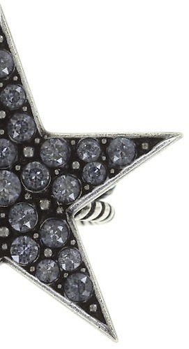 image for Ring Dancing Star Grey crystal blue shade large