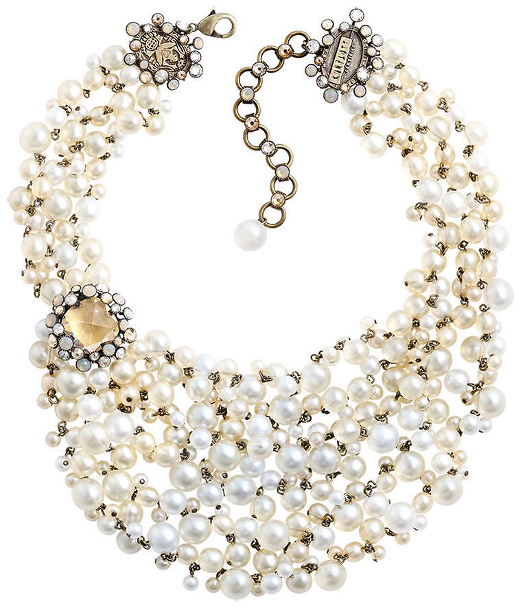 Bild für Halskette Collier Caviar de Luxe Weiß  